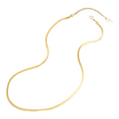 安铂洛利镀14k金蛇骨链