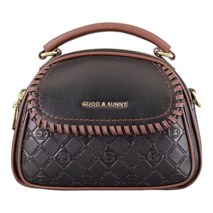 香港古乔铂金包港风休闲洋气新款时尚潮流9077百搭手提斜挎女包