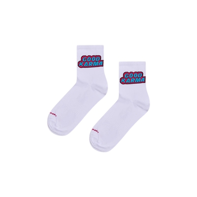 【春秋款】Happy Socks潮牌休闲时尚百搭白色袜子个性ins中筒袜