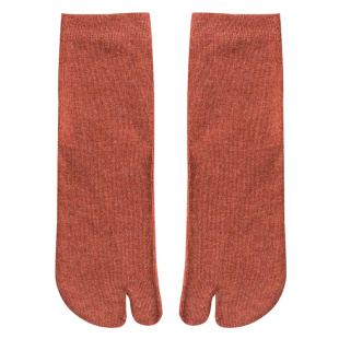 女士两指袜二趾袜春秋季中筒袜纯棉纯色猪蹄鞋分趾袜子日本木屐袜