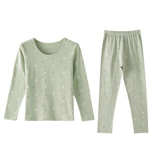 秋衣秋裤女士95%棉套装修身打底亲肤毛衫抗菌学生内搭保暖内衣冬