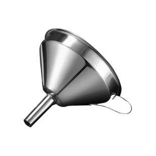 316不锈钢大口径漏斗带过滤网加油倒油神器家用舀酒打酒提酒吊子