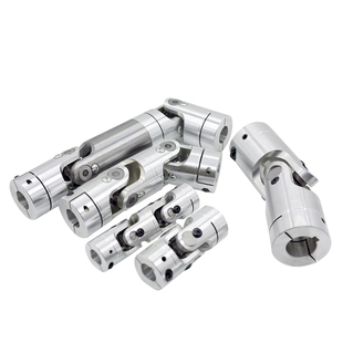 精密十字万向节联轴器单双节连轴器微小型连接轴可伸缩传动轴接头