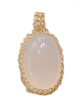 金丝手工制作吊坠白玉