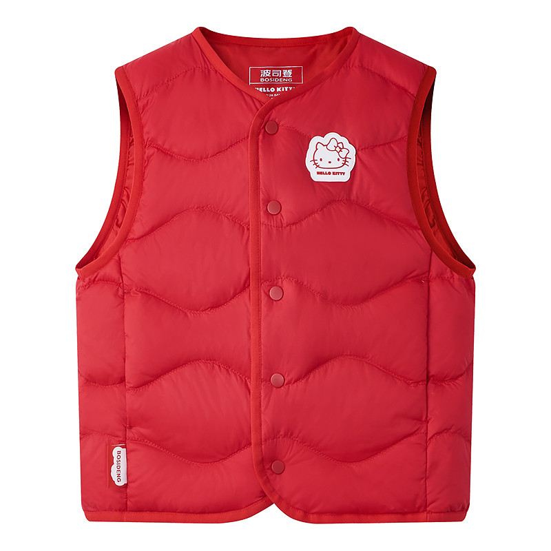 Hello Kitty联名26新款波司登儿童羽绒服男女童羽绒马甲内胆保暖