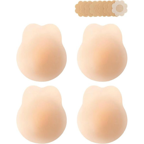 S 34916 Bunny ear silicone lift invisible nipple cover 兔耳