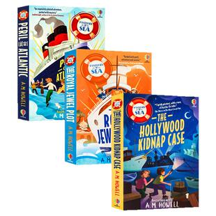 Usborn出品海上谜案3册全套英文原版 Mysteries at Sea 儿童侦探推理小说 邮轮悬疑探案故事历史冒险桥梁书 锻炼逻辑课外读物 平装