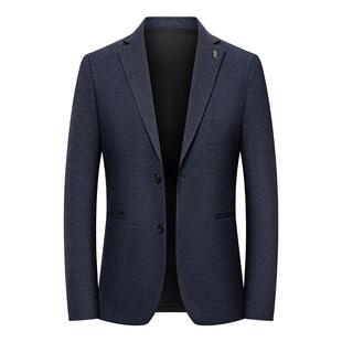 [千鸟格纹/保型抗皱]梦特娇春季男士商务休闲西服通勤单西装外套J