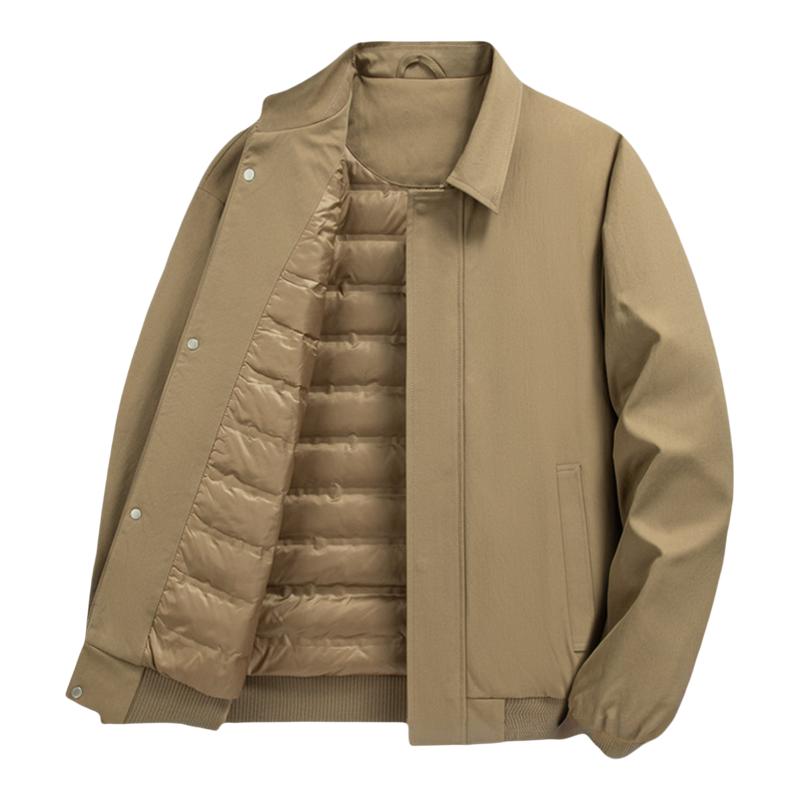 雪中飞短款羽绒服翻领