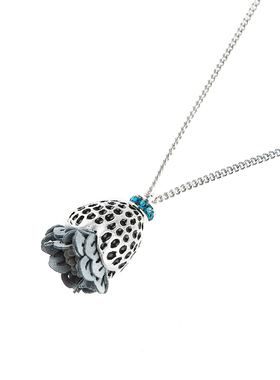 s.deer文艺休闲花朵吊坠项链