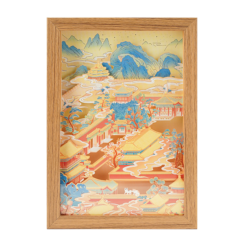 故宫 玉宇琼楼纸雕灯 创意礼物生日礼物纪念伴手礼故宫官方旗舰店