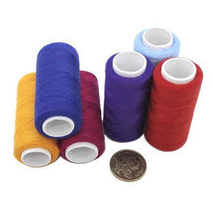 优质402米白缝纫机细针线浅卡其咖啡色打补丁手工修衬衫超簿衣服