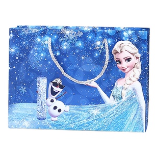 爱莎公主礼物袋生日礼品袋大号送女友闺蜜装围巾玩具包装袋手提袋