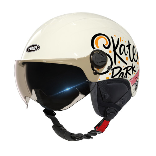 野马头盔电动车女四季半盔新国标3C认证男电瓶车夏季摩托车安全帽