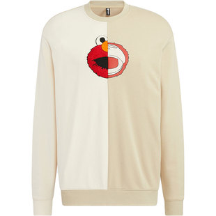 Adidas/阿迪达斯官方正品NEO芝麻街联名男女运动休闲卫衣HM9944