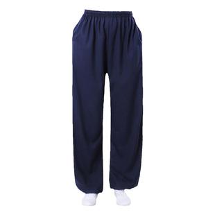 太极裤子武术训练裤男太极拳运动裤武侠戏曲灯笼裤练功服裤子宽松