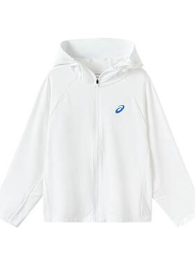 ASICS/亚瑟士童装夏季新款男女童UPF50+防晒衣服针织大帽檐外套