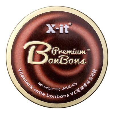 xit咖啡糖88g提神糖果