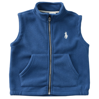 男童摇粒绒马甲中大童抓绒坎肩外穿马夹男孩秋冬保暖加绒内胆背心