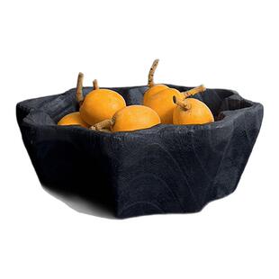 侘寂风木质果盘收纳盘摆件客厅茶几家用点心盘民宿创意装饰托盘