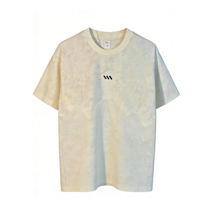 2026夏季潮牌轻奢扎染圆领短袖T恤男士时尚潮流简约百搭半袖体恤