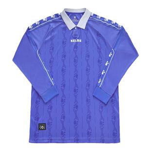 KELME卡尔美复古风足球长袖POLO衫男士春秋季新款翻领运动T恤女潮