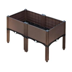 阳台种植箱架高种菜专用箱盆庭院花盆楼顶蔬菜高脚塑料种花箱神器