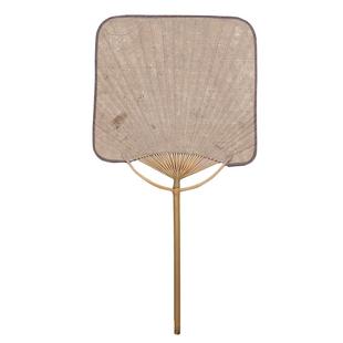 高档日式团扇宣纸空白古风蒲扇手绘国画水彩漂漆扇子diy非遗漆扇