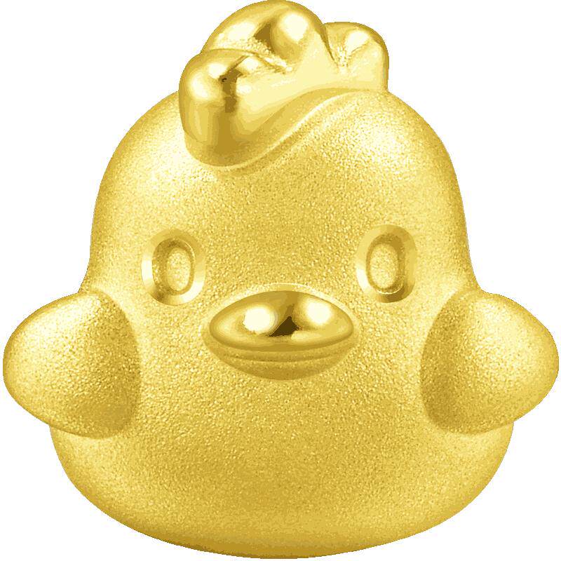 周生生黄金Charme生肖鸡转运珠