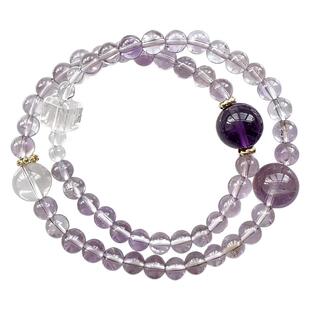 天然原石紫水晶手串招财手链保真正品九紫离火上岸礼物