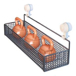 吸盘置物架阳台花盆免打孔墙上收纳架晾晒架护栏衣架晒鞋子神器