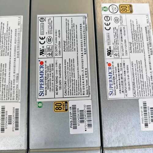 议价超微 PWS-721P-1R服务器冗余电源 超微720W电源