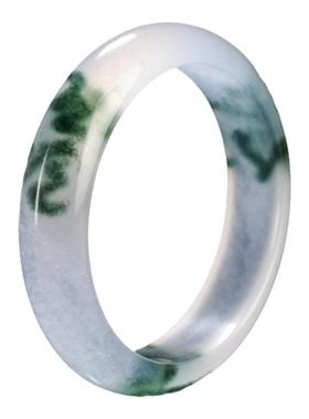 翡翠飘花玉手镯玉石手镯石英岩玉