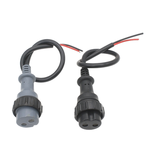 二保焊枪气管送丝机2芯插座气保焊两芯控制线松下2芯航空插头配件