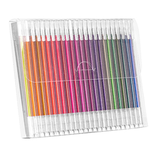 48色彩色闪光笔啫喱发光亮晶晶流沙银光变色做手账的手帐专用珠光标记莹光做笔记闪亮金属轮廓闪粉荧光笔76