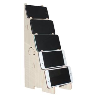 横放多台手机放置架游戏手游工作室多机位横屏桌面支架简约上分