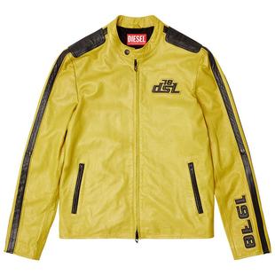 [折扣]DIESEL男女同款赛车系列机车皮衣外套A166810AK