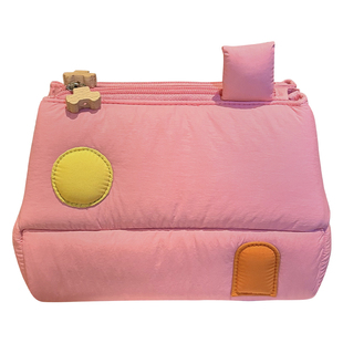 REhi 房子化妆包 原创趣味多功能收纳包磁扣洗漱包立体屋子造型