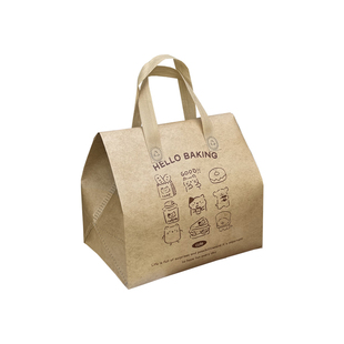 烘培店外卖打包袋保温冷藏小蛋糕甜品提拉米苏奶茶包装手提无纺布