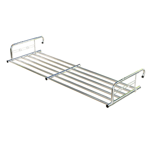 不锈钢阳台晾衣架晒鞋架窗户防盗窗台神器宿舍护栏折叠伸缩晾晒杆