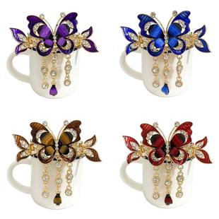 国风蝴蝶水钻流苏抓夹发卡2025新款后脑勺高级感妈妈盘发发夹女