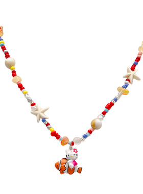 ZRZO可爱KT猫串珠项链