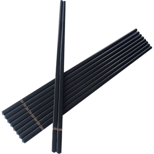 筷博士高档合金筷子套装日式尖头耐高温防滑不易发霉快洗碗机可用