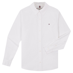 【预售免定】Tommy秋冬男装丝光棉通勤休闲撞色门襟长袖T恤POLO衫