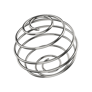 摇摇杯搅拌球弹簧水杯304不锈钢奶昔杯健身食品级蛋白粉钢丝球316