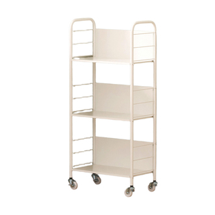 书架置物架落地可移动带轮儿童小书柜家用简易推车铁艺阅读收纳架