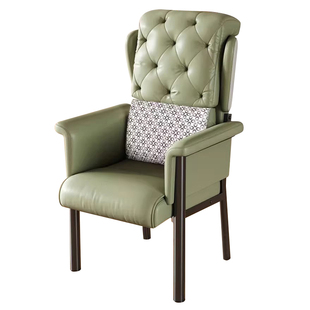 高档棋牌室麻将椅子软包沙发椅餐椅高靠背家用久坐舒服不累