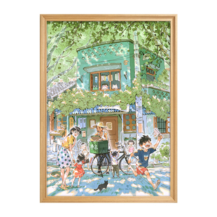 拼图成人版500片不一样的夏天配框树脂塑料解闷益智玩具毕业礼物