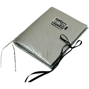 BlankLabel银色柔软手感捏捏乐A4大尺寸手帐小卡册书皮活页夹