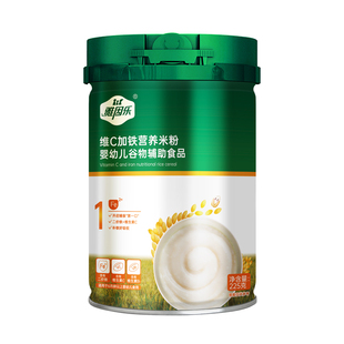 雅因乐维C加高铁米粉婴儿辅食胡萝卜二价